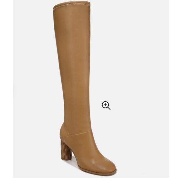 NEW Franco Sarto Women's Cindy Tall Wide Calf‎ High Shaft Boots 8.5 Camel Tan - Picture 1 of 10